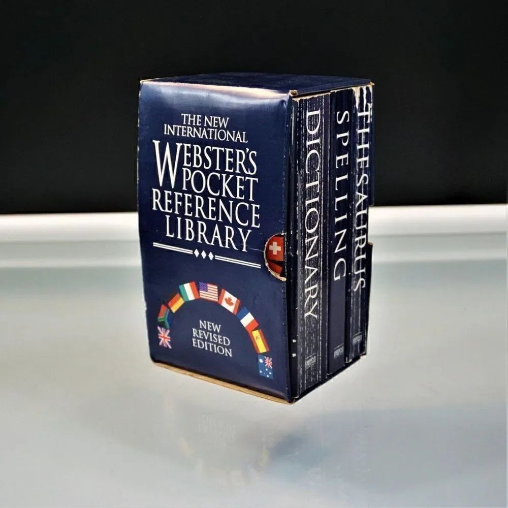 The New International Webster's Pocket Reference Library 3 Book Boxed Set PB-